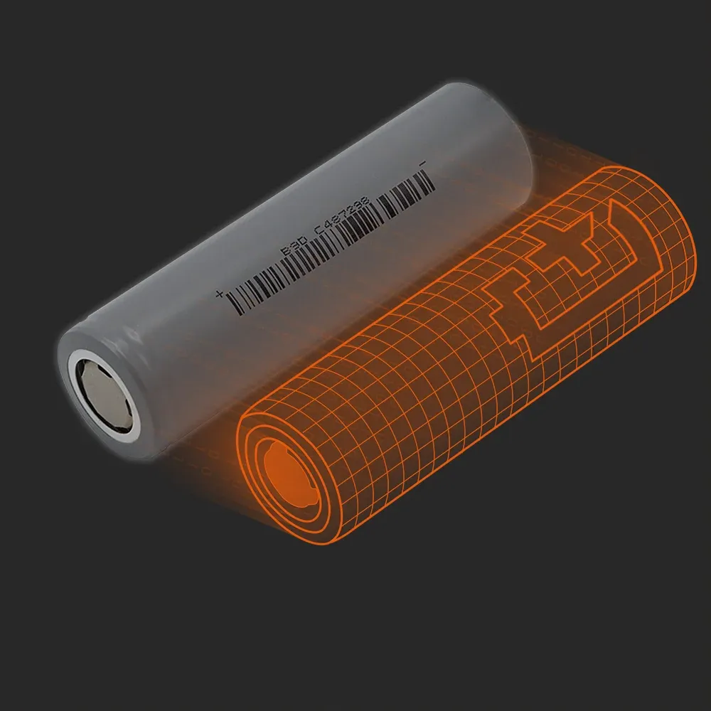 BAK Battery H18650CH: the physical cell next to its Batemo model