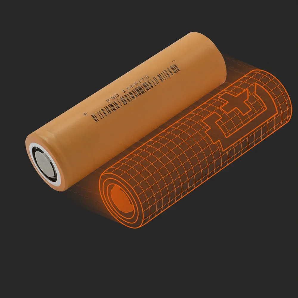 BAK Battery INR2170-40D: the physical cell next to its Batemo model