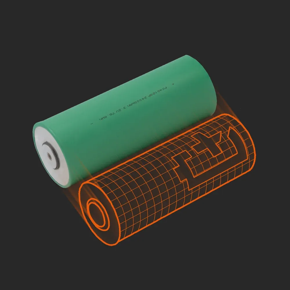 BYD FC46120P: the physical cell next to its Batemo model