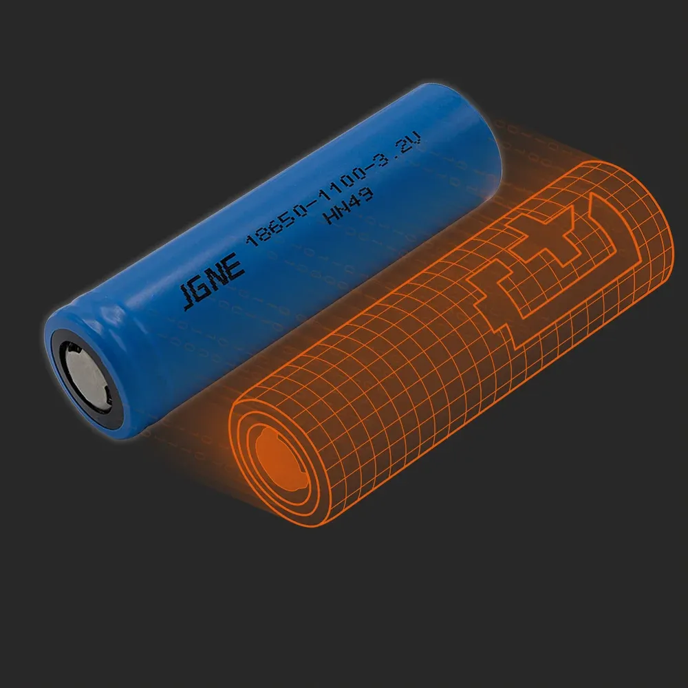 Goldencell JGPFR18650-1100: the physical cell next to its Batemo model