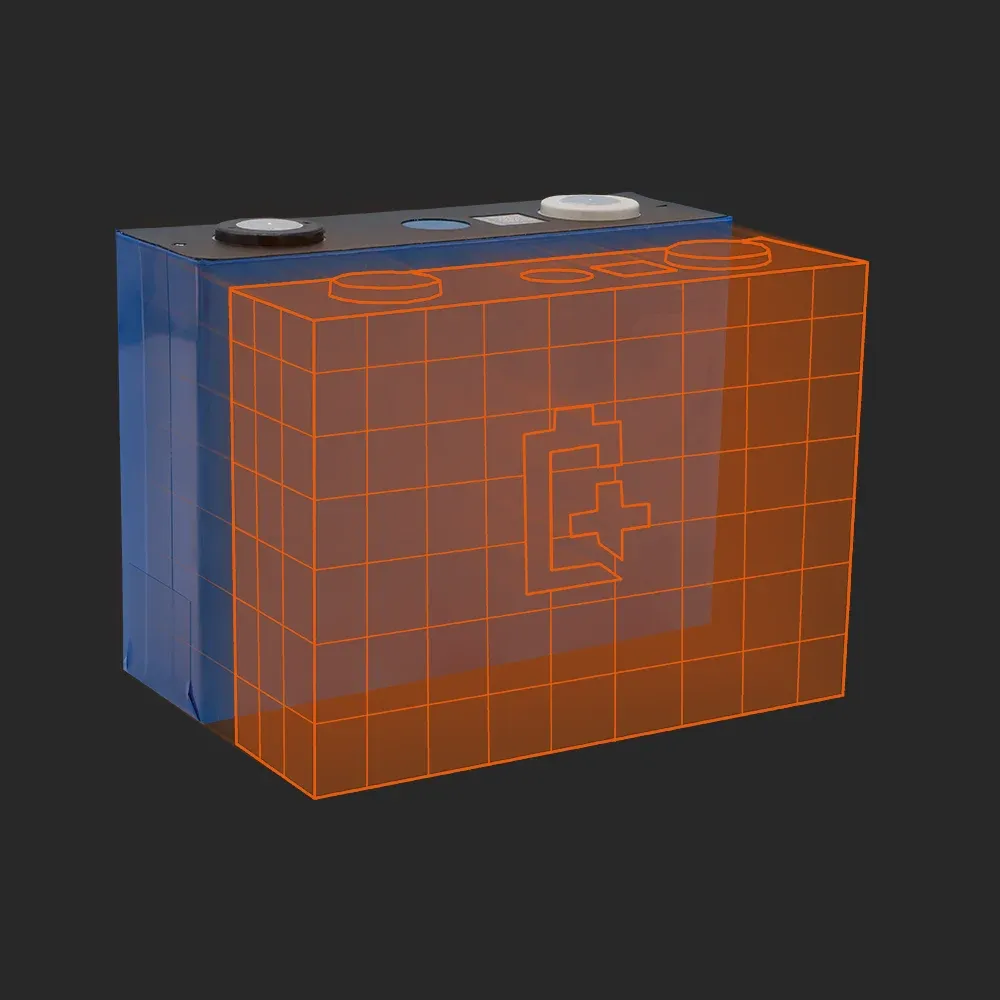 Highstar IFpP50160118-100P3: the physical cell next to its Batemo model
