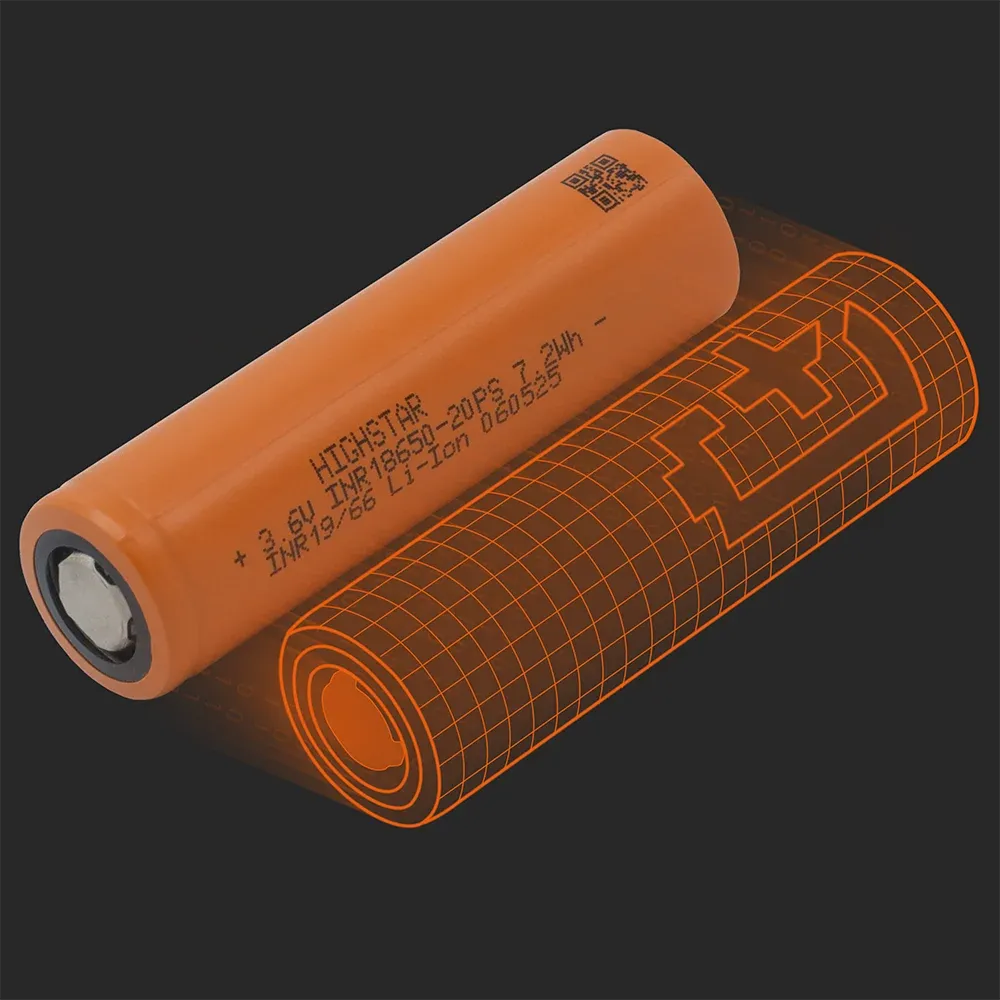 Highstar INR18650-20PS(B): the physical cell next to its Batemo model