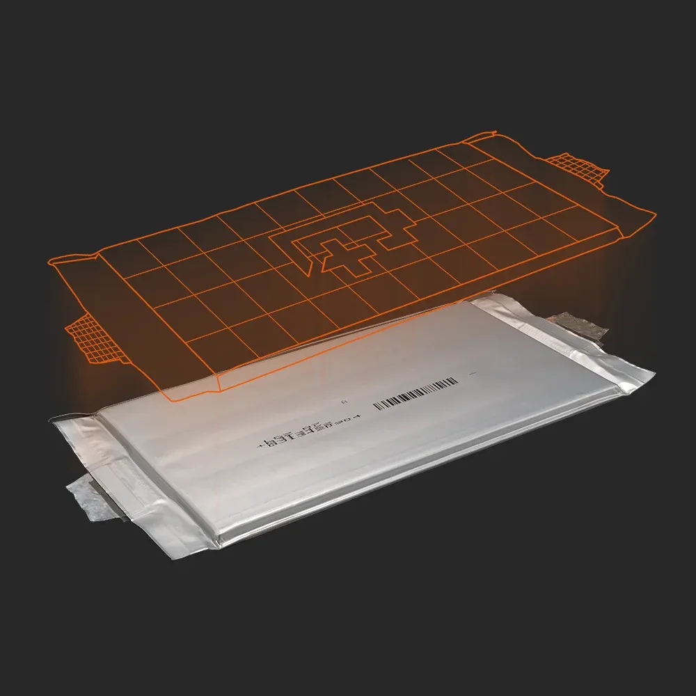 LG Chem A7: the physical cell next to its Batemo model