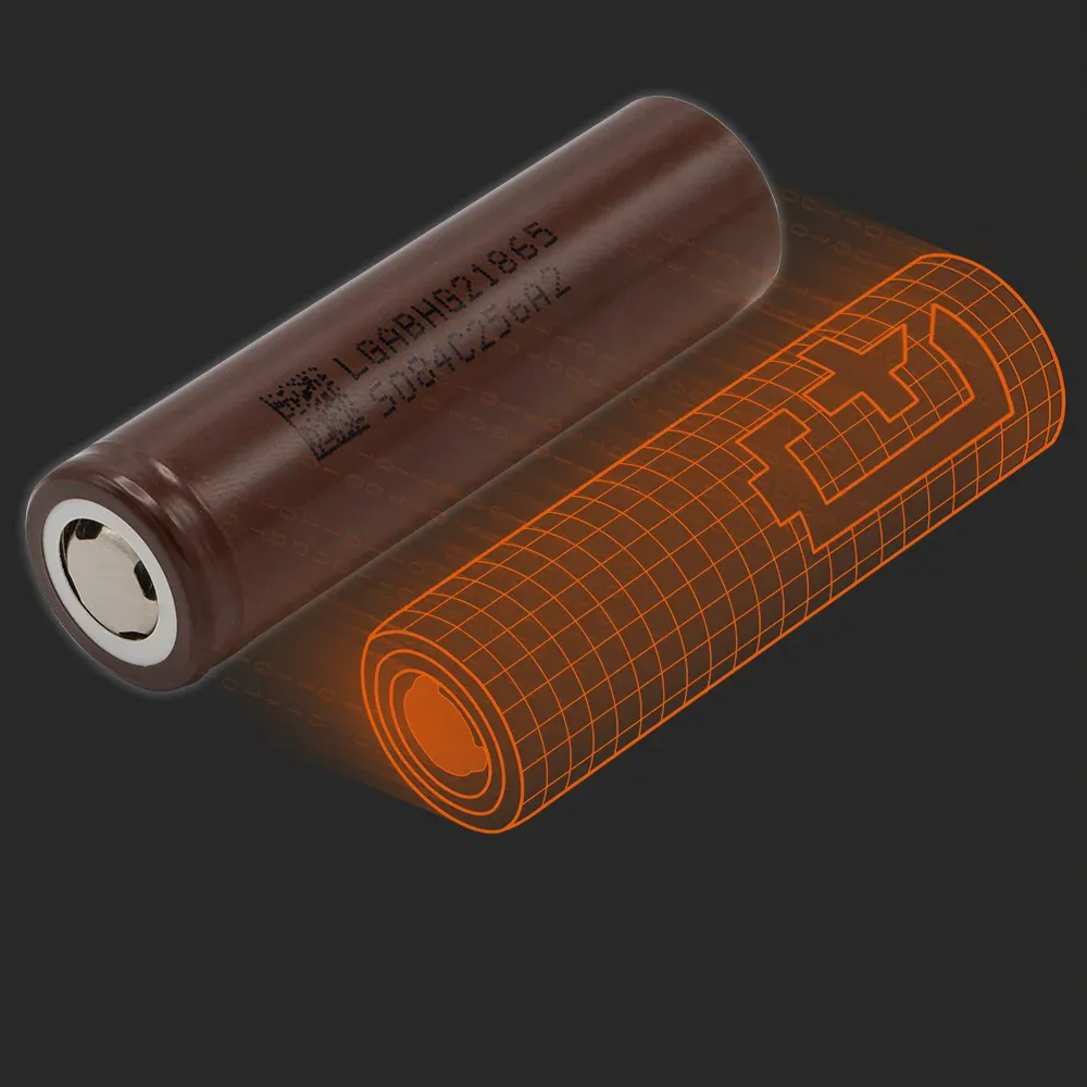 LG Chem INR18650-HG2: the physical cell next to its Batemo model