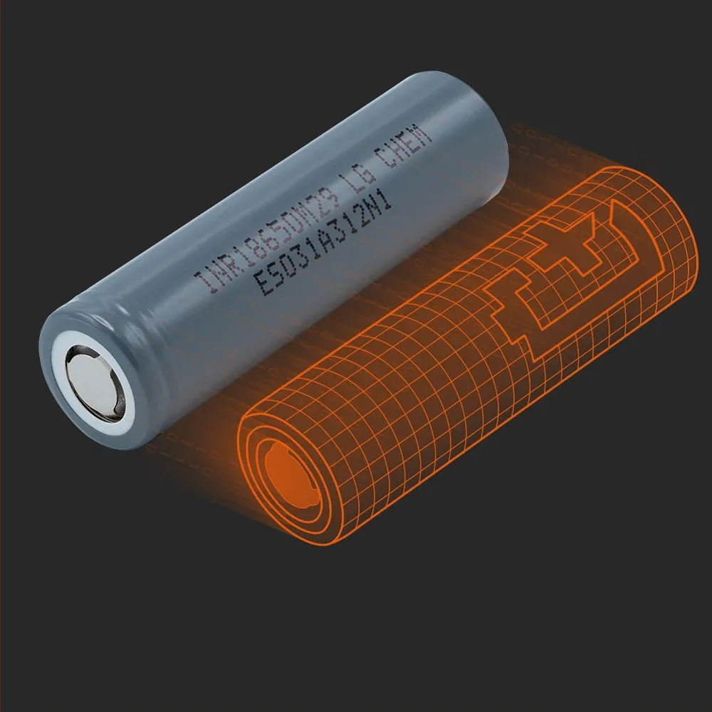 LG Chem INR18650-M29: the physical cell next to its Batemo model