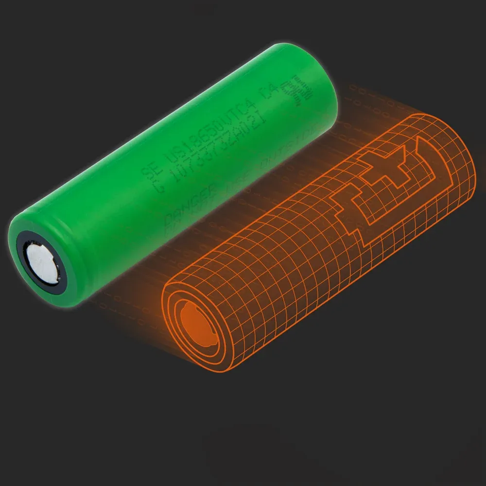 muRata US18650-VTC4: the physical cell next to its Batemo model