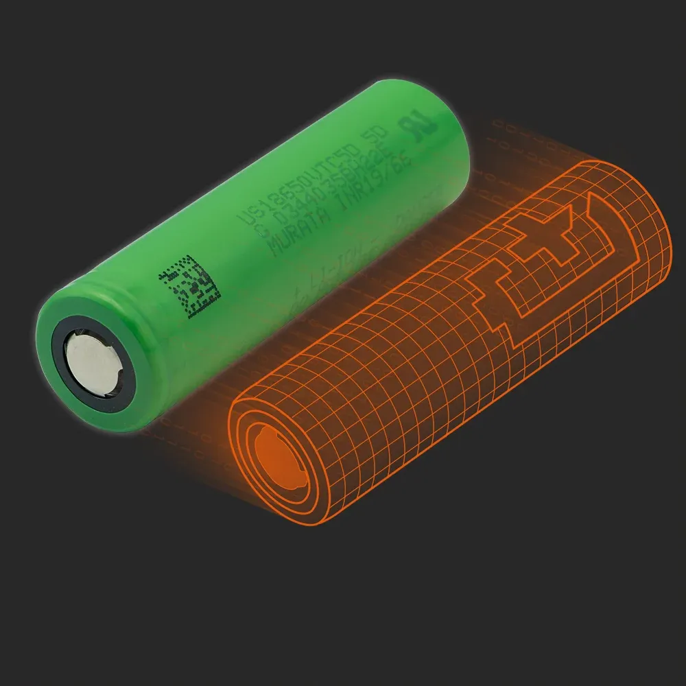 muRata US18650-VTC5D: the physical cell next to its Batemo model