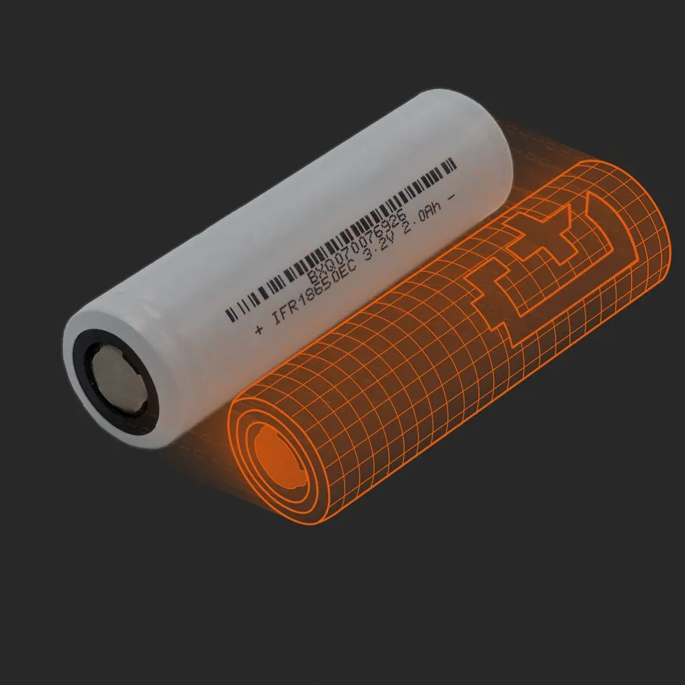 REAL-CELL IFR18650EC-2.0Ah: the physical cell next to its Batemo model