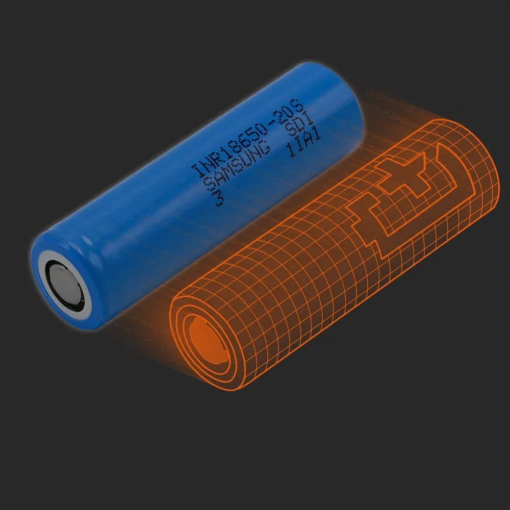 Samsung SDI INR18650-20S(3)：实物电芯与其Batemo模型