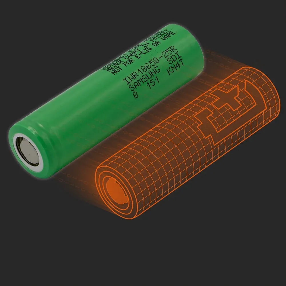Samsung SDI INR18650-25R(8):实物电芯与其Batemo模型
