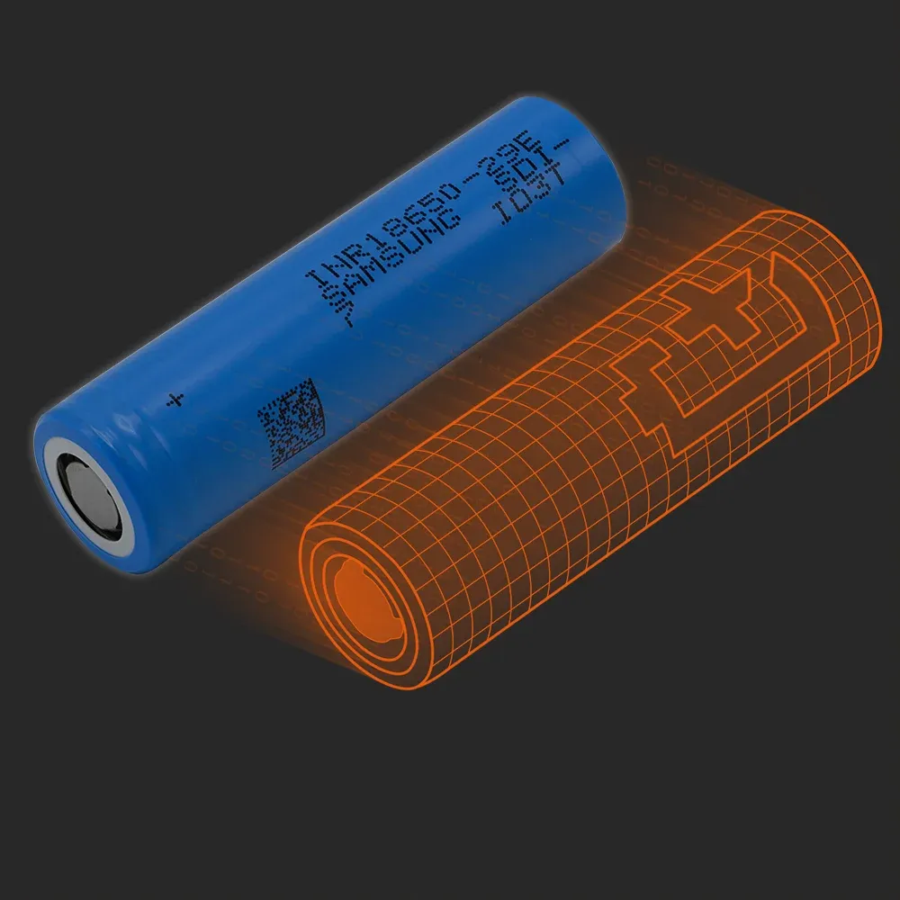 Samsung SDI INR18650-29E(7)：实物电芯与其Batemo模型