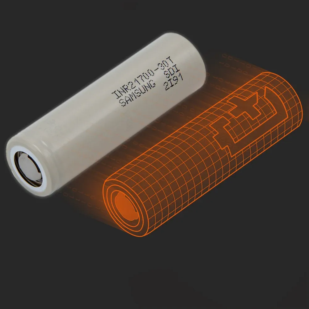 Samsung SDI INR21700-30T:实物电芯与其Batemo模型