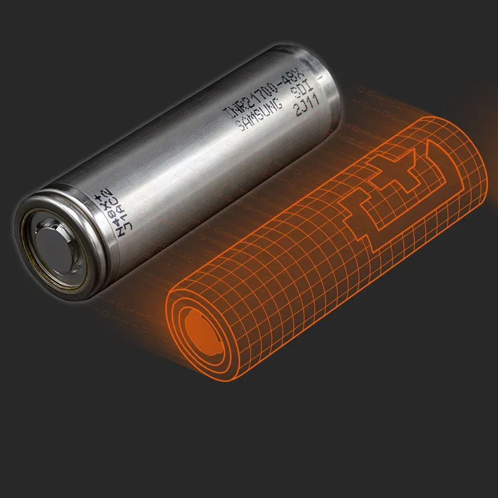 Samsung SDI INR21700-48X：实物电芯与其Batemo模型