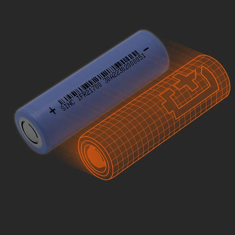 SINC IFR21700-3Ah: the physical cell next to its Batemo model