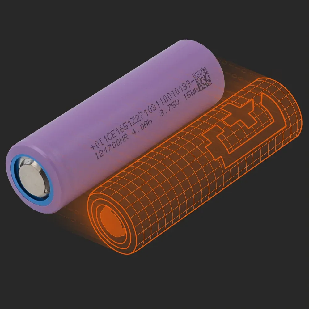 SVOLT 21700-4000mAh: the physical cell next to its Batemo model