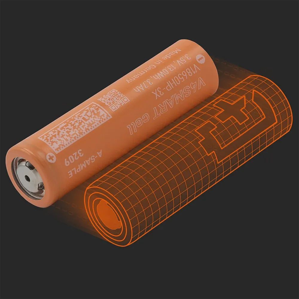 V4Smart V18650HP3X(A): the physical cell next to its Batemo model