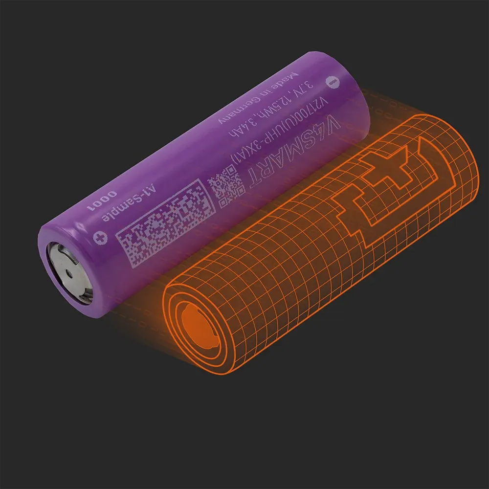 V4Smart V21700-(U)UHP-3X(A1): the physical cell next to its Batemo model