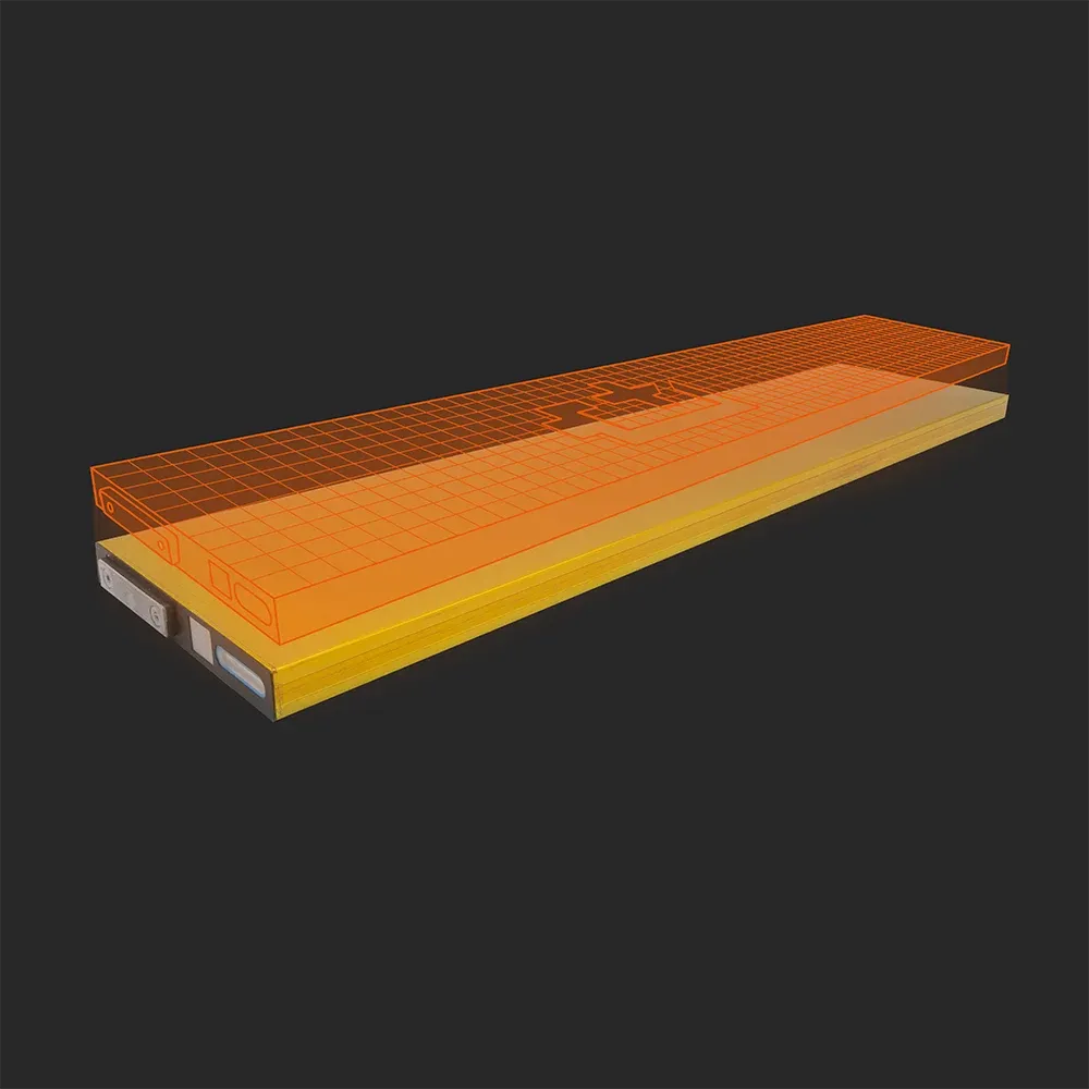 Zeekr 007 Golden Brick Battery: the physical cell next to its Batemo model